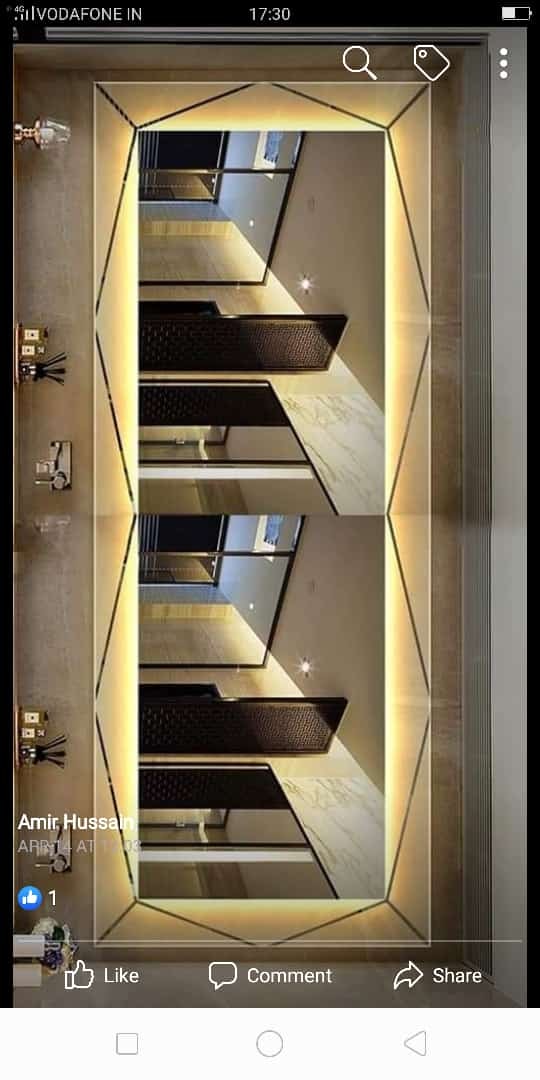 Diamond Frame LED Mirror